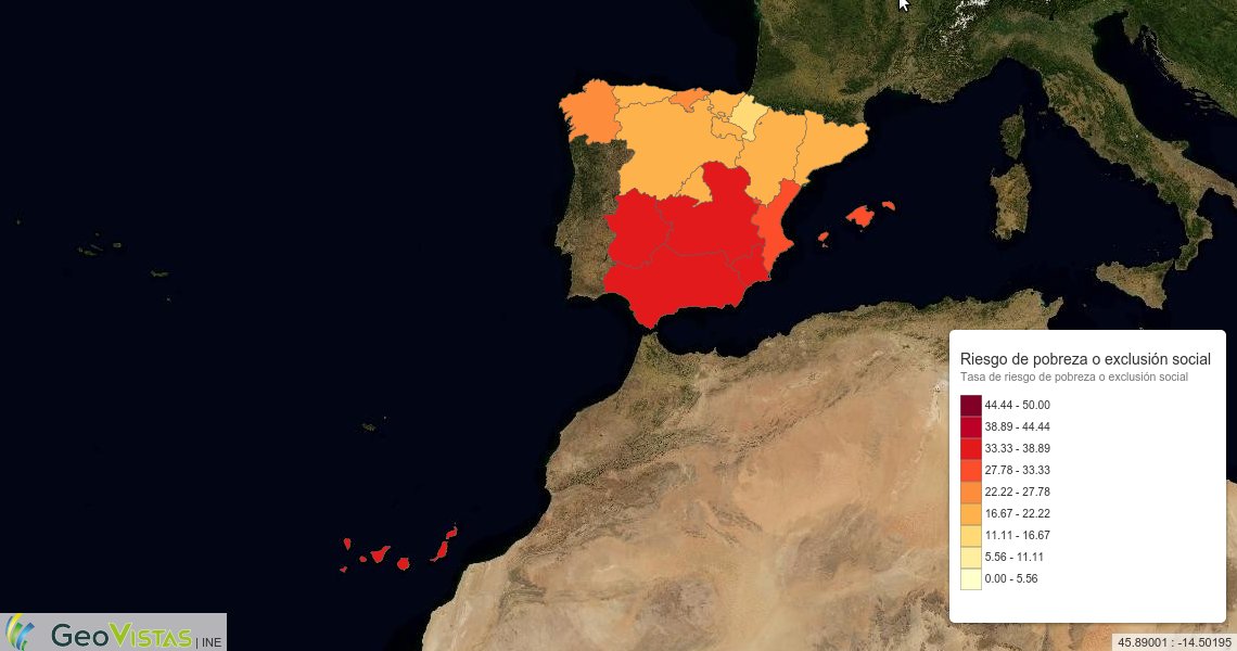 Mapa de riesgo de pobreza y exclusión 2013